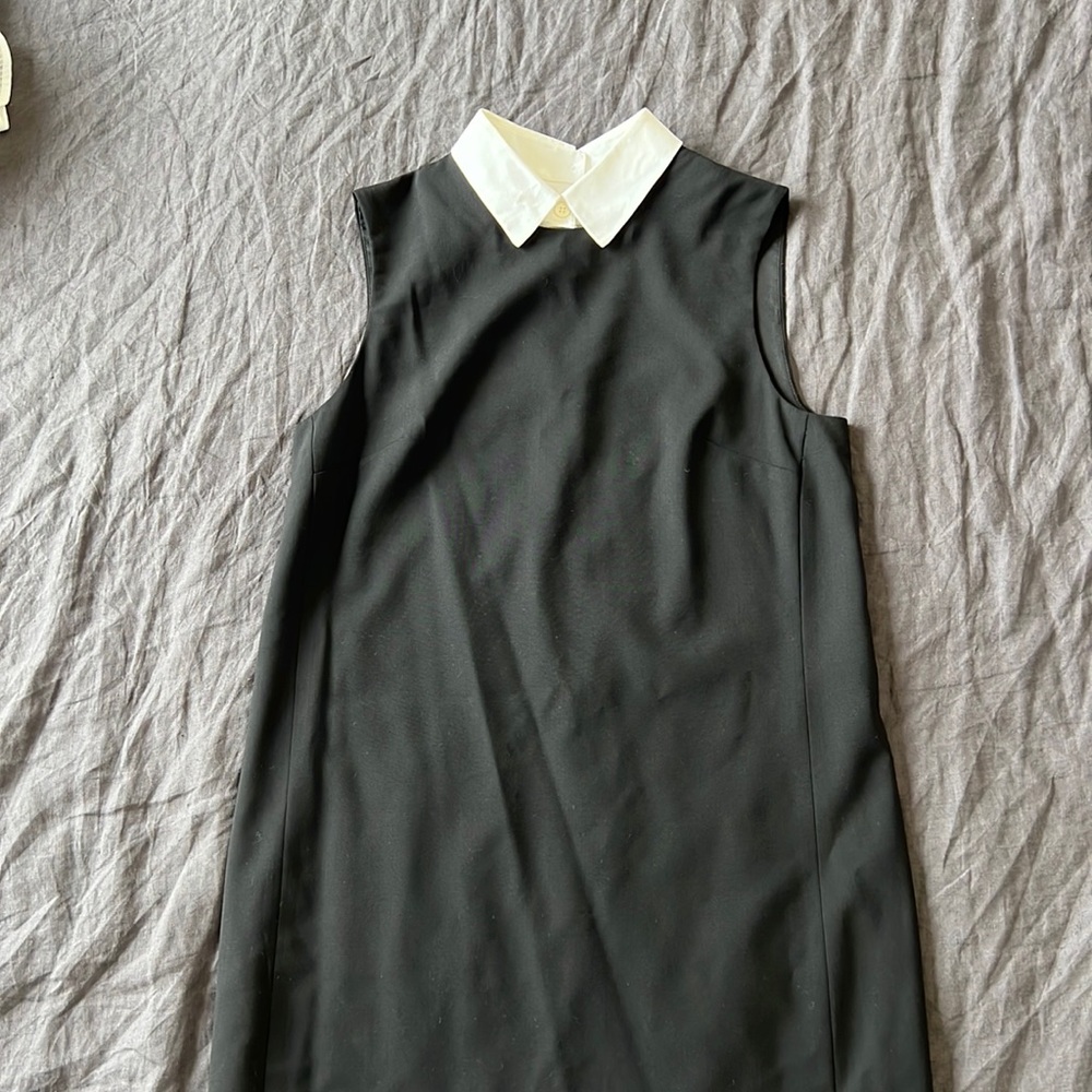 Theory mini dress with detachable collar